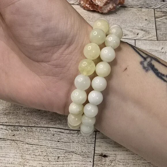 Chinese Jade Crystal Bracelet - Picture 3 of 4